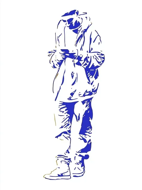 Engraved Line-Art Smartphone Scroller