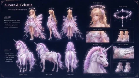 Fantasy Character Design — GPT Image 2.5 AI Prompt: fantasy character design sheet, AAA game concept art, professional artbook page...