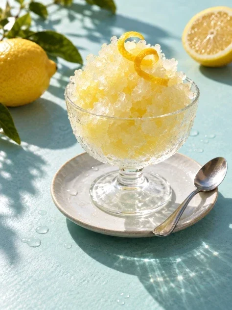 A Little Mountain of Lemon Granita
