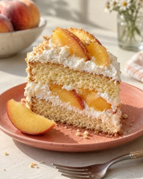 Peach and Cream in Layers