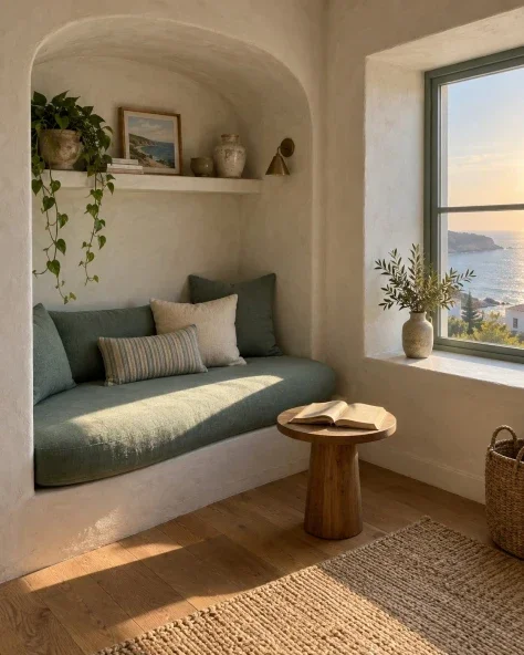 An Afternoon Page in the Coastal Reading Nook