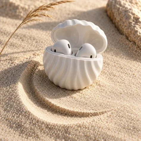 Seashell Wireless Earbud Case
