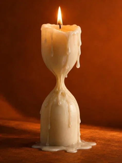 Time in an Hourglass Candle