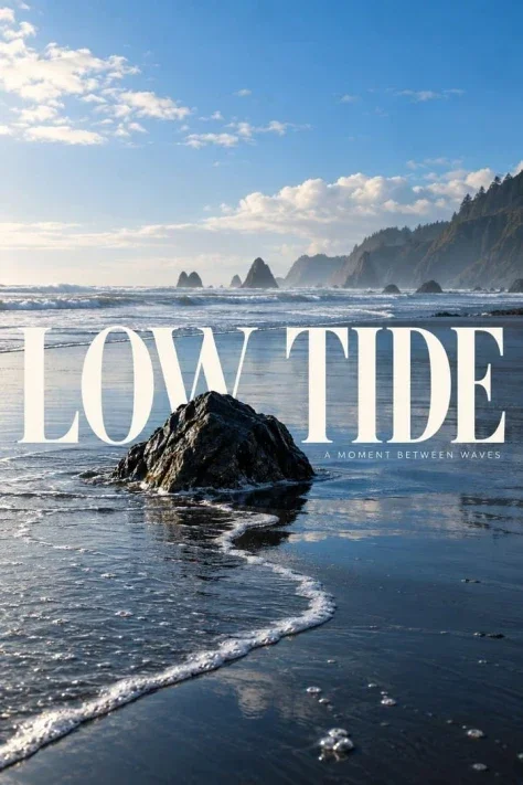 A Coastal Pause at Low Tide