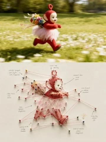 Handcrafted String Visualization Map — Nano Banana 2 AI Prompt: ☺️🥸🤠 请将我上传的每一张照片分别制作成一张独立的高级设计海报，不多图拼接，每张...