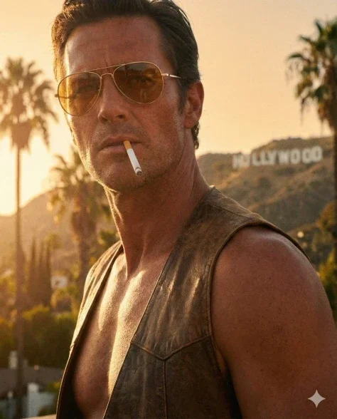 1970s Hollywood Rugged Male Portrait
