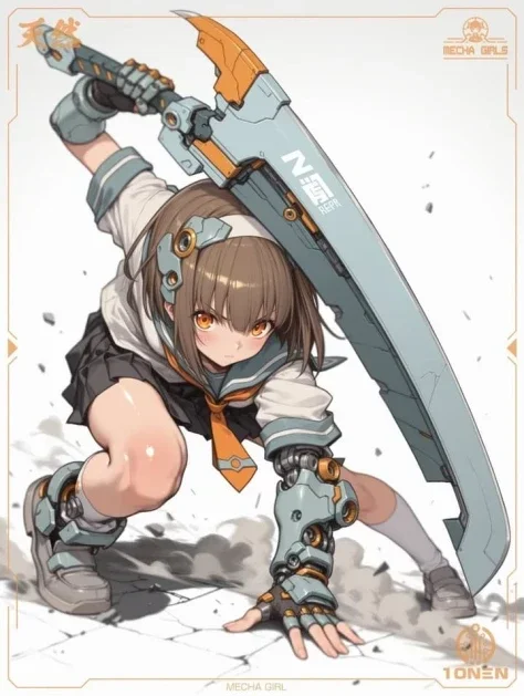 Action Mecha Girl Hand-Fix Note