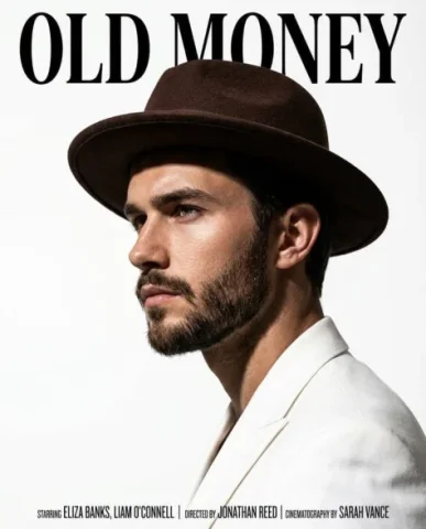 Old Money Magazine Side Profile — Nano Banana 2 AI Prompt: A cinematic magazine-style portrait of a handsome man in side profile, wearing a...