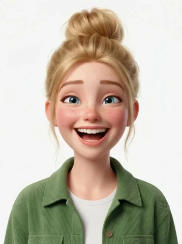 Edgy Purple-Streak 3D Avatar — Nano Banana 2 AI Prompt: Create a head-and-shoulders Pixar-style 3D avatar of an edgy person based on the...