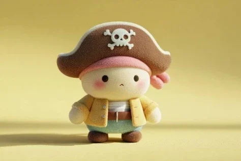 Cute Full-Body Plush Toy Template