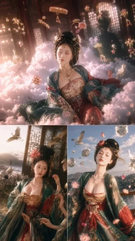 Tang Dynasty Dreamcloud Triptych