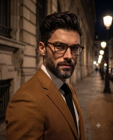 Amber Night Street Gentleman