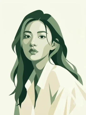 Green Art Magazine Cover — Nano Banana 2 AI Prompt: High-end modern art magazine cover style illustration. Use the uploaded portrait...