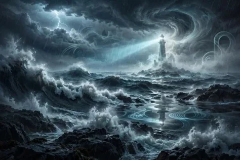 Ghost Lighthouse Storm