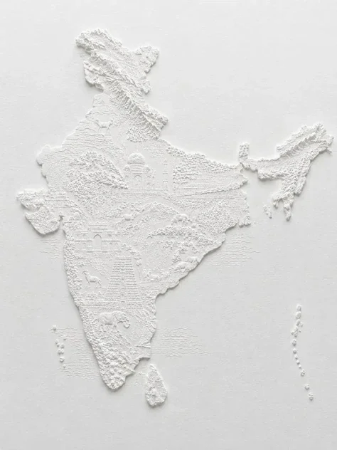Relief Map of India