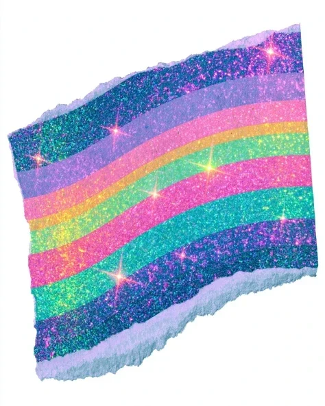 Holographic Y2K Washi Tape