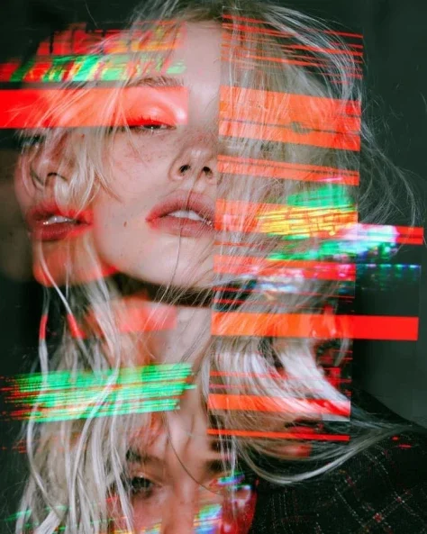 Bold Color Blonde Fashion Art