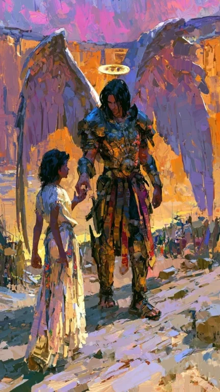 Angel Reaching for Israelite Woman