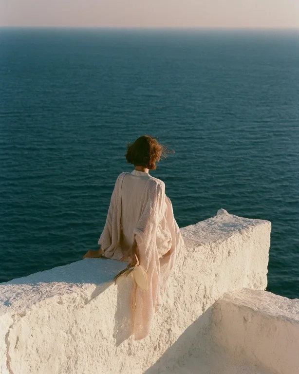 Sea Breeze on a Whitewashed Terrace