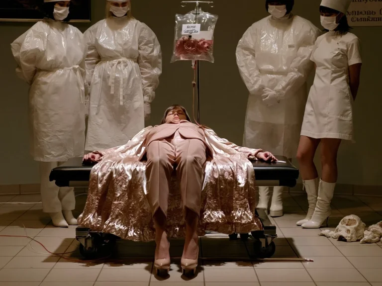 Rose IV Drip Fashion Ad in Margiela