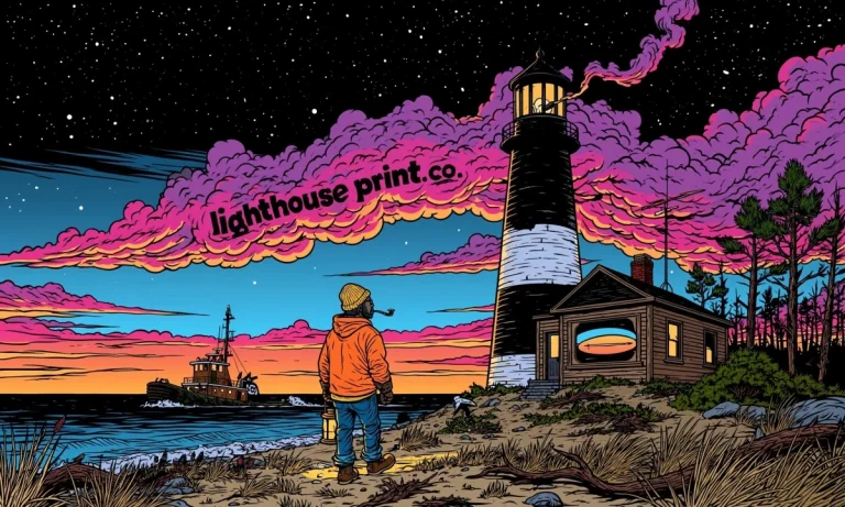 Lighthouse Keeper at Dawn Print