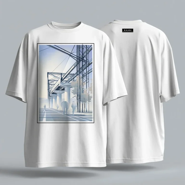 Transit Architecture Streetwear Tee Mockup