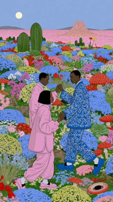 Strange Garden Pastel Reverie