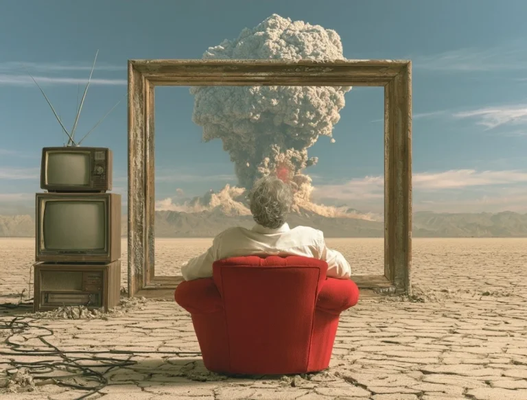 Armchair View of a Volcanic Eruption