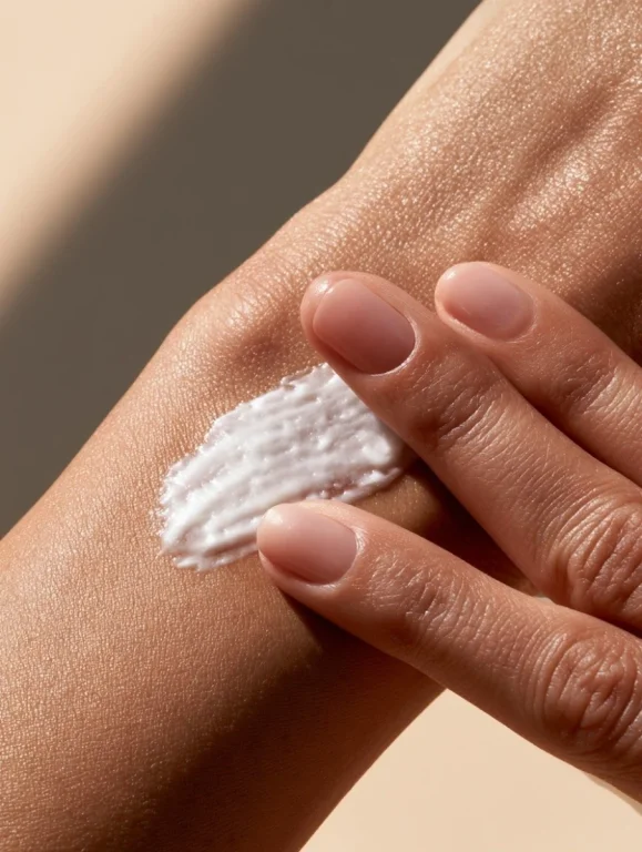 Silky Body Cream Application