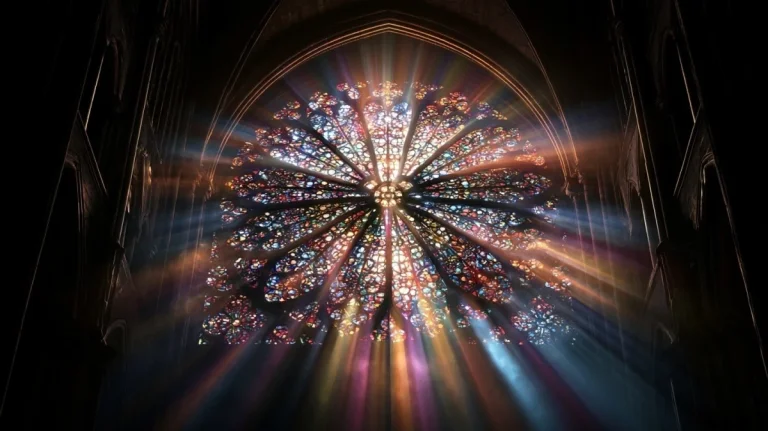 Gothic Rose Window From Below
