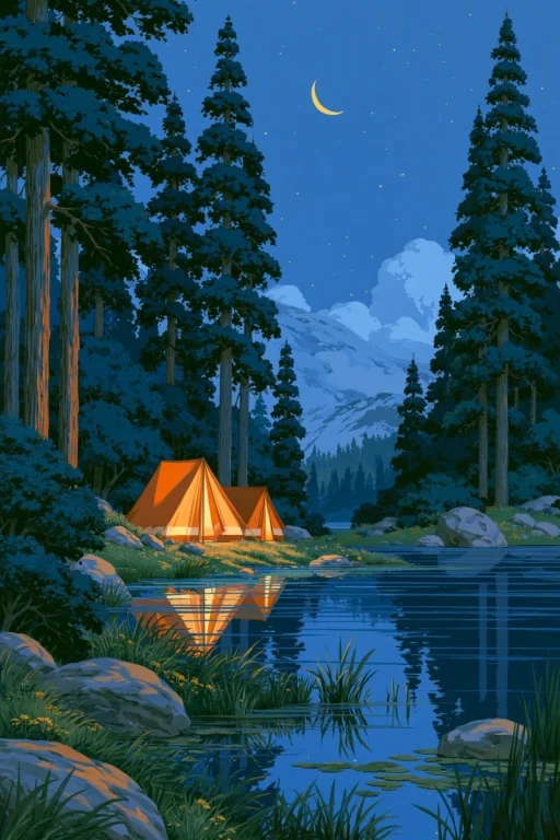 Hiroshi Nagai Night Campsite