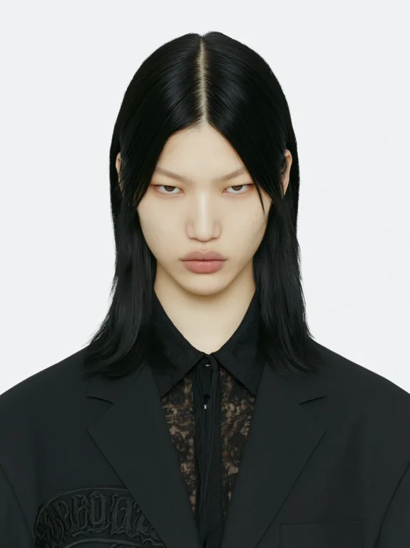 Ice-Cold Gaze Korean Beauty Portrait