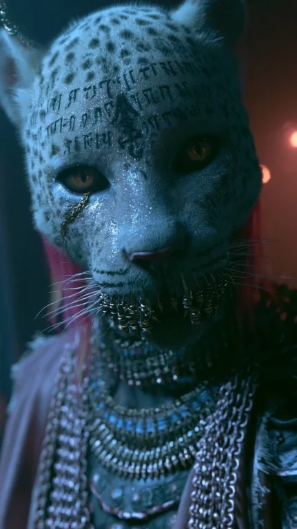 Gilded Leopard Hybrid Portrait