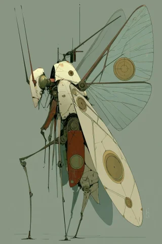 Flapping Wings Insect Motion — Nano Banana 2 AI Prompt: move its head and antenna, flap wings, don't rotate --ar 2:3 --hd --profile omuf...
