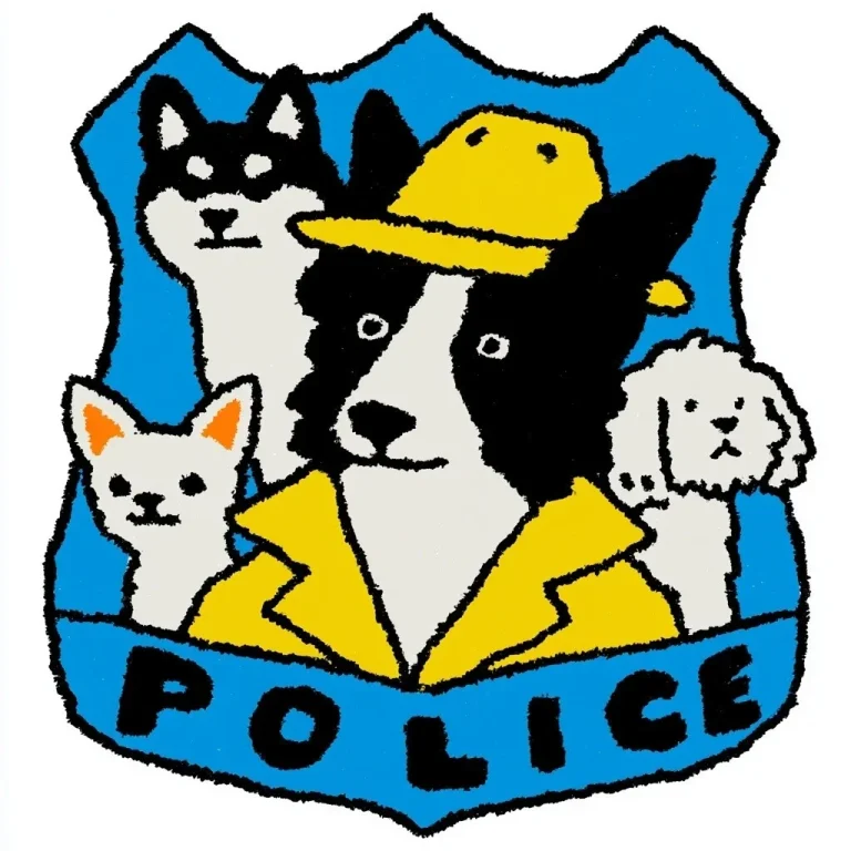 Dog Detective Team Badge Icon