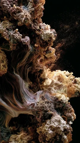 Imploding Organic Matter — Nano Banana 2 AI Prompt: Organic matter in a state of constant implosion, zizeglavorp to bukerd --ar 9:16