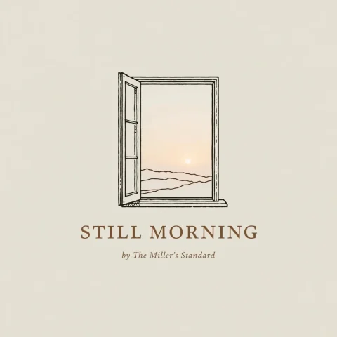 Minimalist Breakfast Brand Logo — Nano Banana 2 AI Prompt: Minimalist premium logo for a clean-label breakfast brand "Still Morning." A fin...