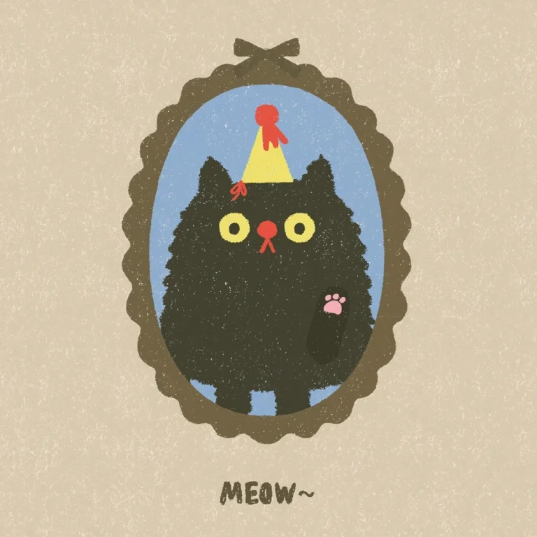 Cute Cat Illustration