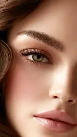 Midjourney Top Concept Art #38 — Midjourney v6 AI Prompt: the image presents a beauty shot of a woman's right eye, cheek, and lips. her ey...