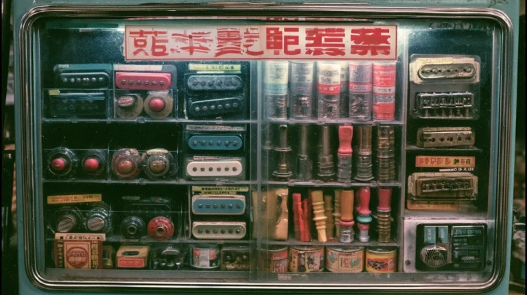 Retro Guitar Parts Vending Machine