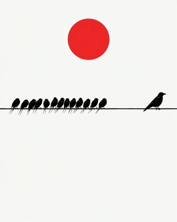 Minimalist Bird Illustration