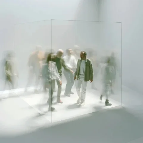 Ultra Realistic Conceptual Photography — Nano Banana 2 AI Prompt: Ultra realistic conceptual photography, transparent white room where people visi...