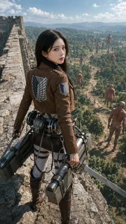 Scout on the Titan Wall