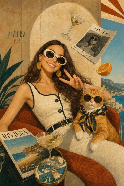 Surreal Riviera Editorial Illustration