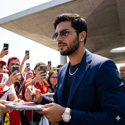 Candid Signature Portrait — Nano Banana 2 AI Prompt: A sharp, low-angle candid photograph of a man use image for face reference outdo...