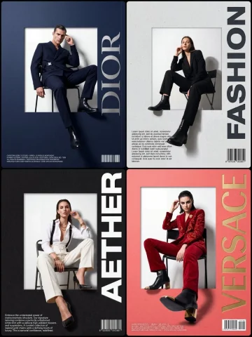 Fashion Editorial Pop-Out Poster — Nano Banana 2 AI Prompt: A precise, single full-page, high-resolution photographic print of a dynamic, 3D...