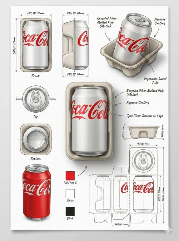 Infographic / Edu Visual - Industrial Packaging Design Sheet