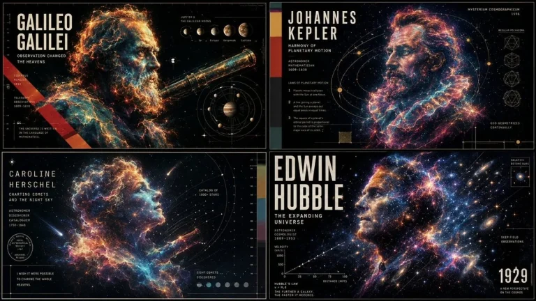 Infographic / Edu Visual - Ethereal Data Portrait for Astronomers