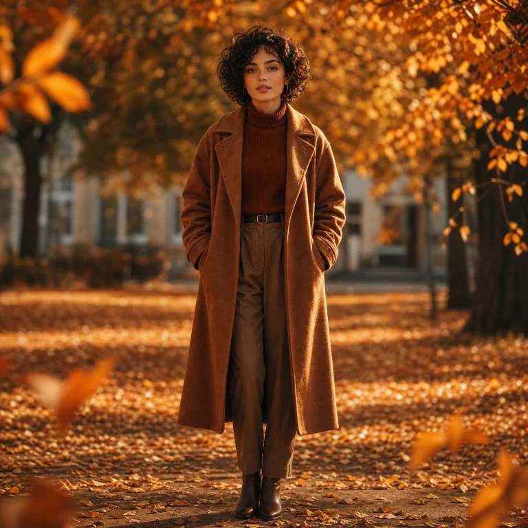 Social Media Post - Cinematic Autumn Fashion Portrait
