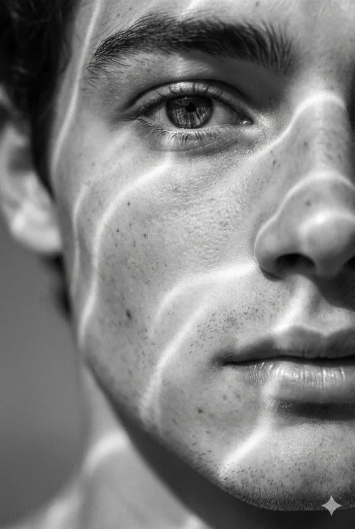 Profile / Avatar - Monochrome Macro Skin Texture Portrait